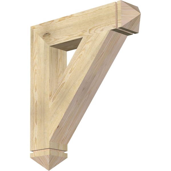 Ekena Millwork Traditional Arts & Crafts Rough Sawn Bracket, Douglas Fir, 6"W x 30"D x 34"H BKT06X30X34TRA03RDF - main
